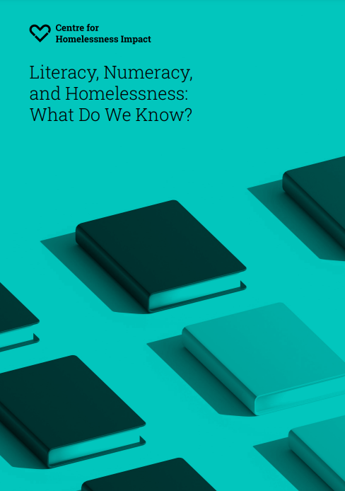 Reproducción total de la portada del documento 'Literacy, Numeracy, and Homelessness: What Do We Know?'