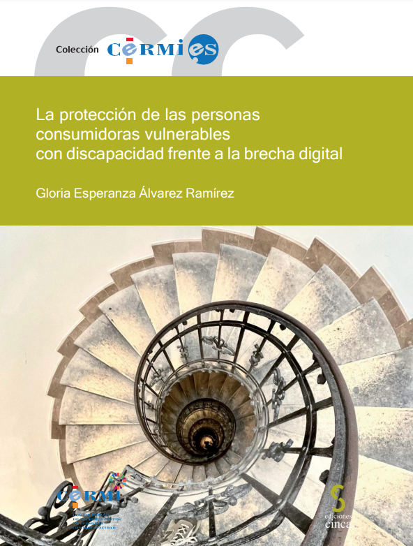 Reproducción total de la portada del documento 'La protección de las personas consumidoras vulnerables con discapacidad frente a la brecha digital (Colección CERMI, nº88. CERMI, 2024)'