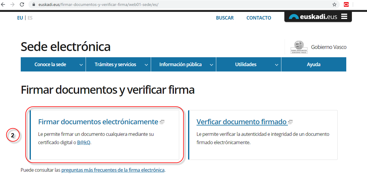 Firmar documentos electrónicamente con firma integrada