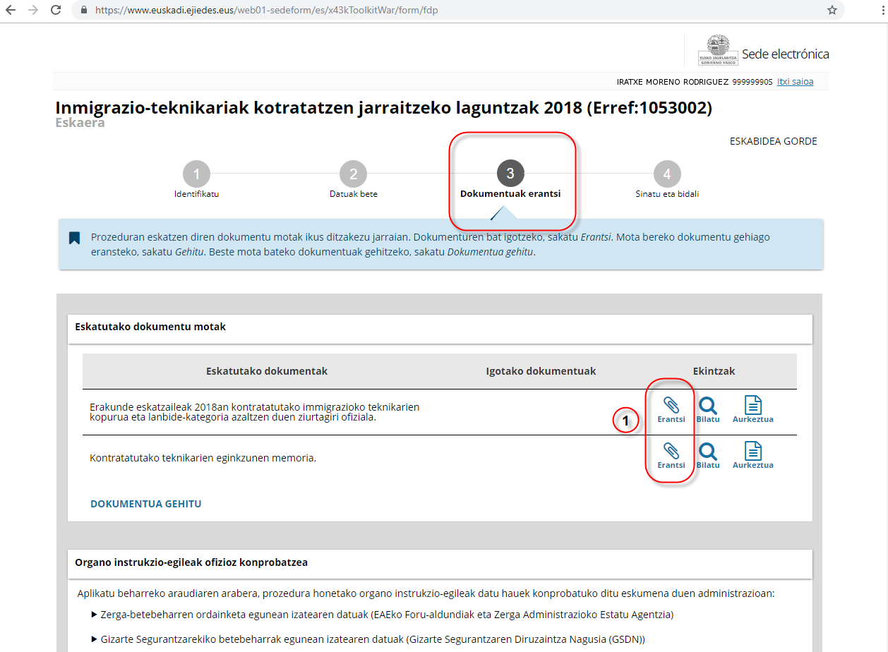 Dokumentuak txertatu