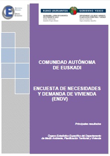 Portada del informe de resultados de la Encuesta sobre Necesidades y Demanda de Vivienda