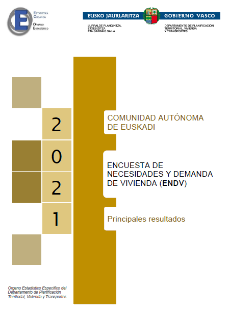 Portada del informe de resultados de la Encuesta sobre Necesidades y Demanda de Vivienda