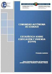 Portada del informe de resultados la Estadística de Edificación y Vivienda - EDYVI 