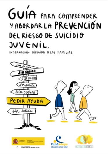 Portada de la guía de prevención del riesgo de suicidio juvenil