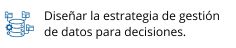 Diseñar la estrategia de gestión de datos del gobierno.