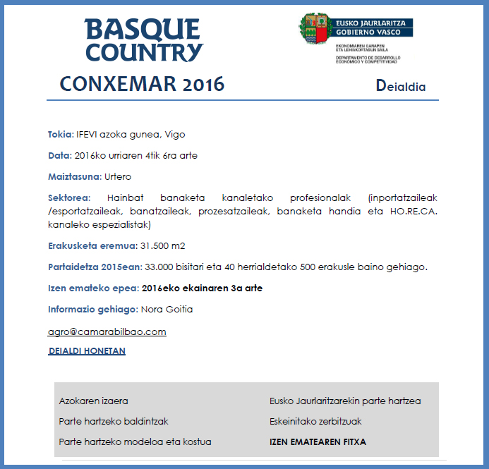 Conxemar 2016