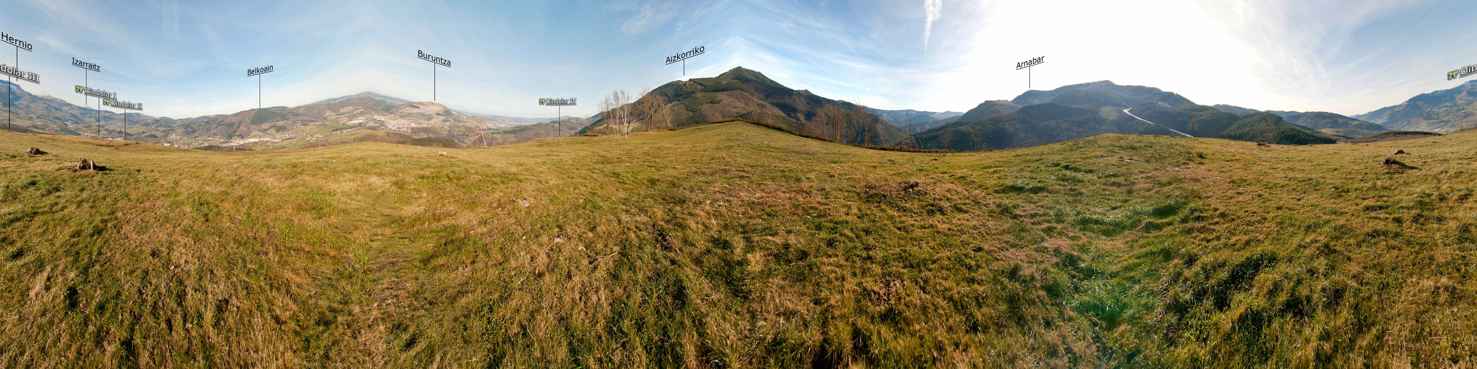 Oindolareko panorama