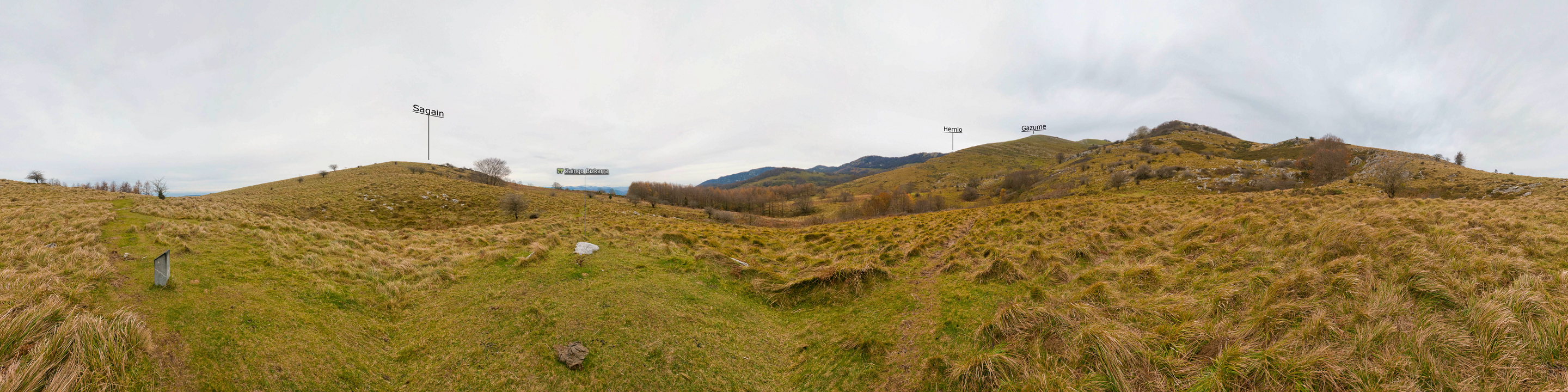 Zaingo Bizkarrako panorama