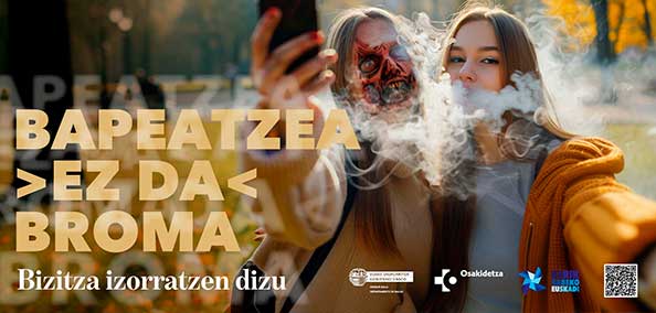 imagen de la campaña "El vaper no es tu bro. Te consume la vida"