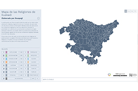 Mapa de las Religiones de Euskadi