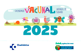 Calendario vacunal infantil de Euskadi 2025